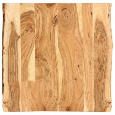 vidaXL Table Top Solid Acacia Wood 22.8"x(19.7"-23.6")x1"