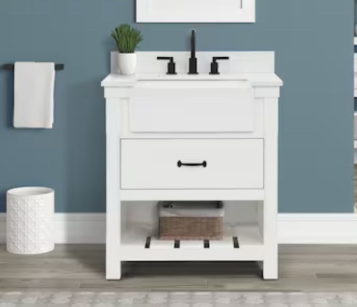 allen + roth Santa Cecilia Granite Undermount Single Sink Bathroom Vanity Top (Common: 49-in x 22-in; Actual: 49-in x 22-in)
