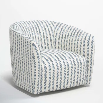 Marita Upholstered Swivel Barrel Chair
