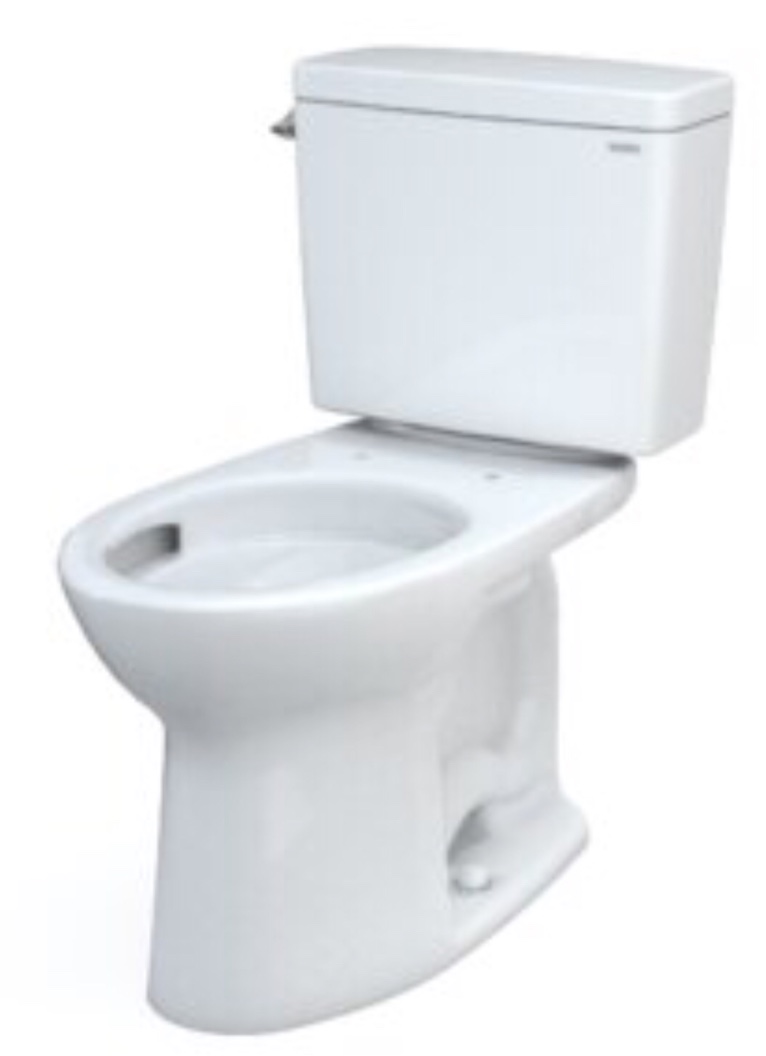 Drake® 1.6 GPF Elongated Two-Piece Toilet with Tornado Flush (Seat Not Included)