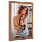 Fun Memories 18x24 Picture Frame Wood, Solid Oak Wood 18 x 24 Frame for Wall, 18x24 Matted frame for 16x20, 18"x24" Wood Frame for Home Decor, Natural Oak Color, Set of 1 Beige 18x24-1P