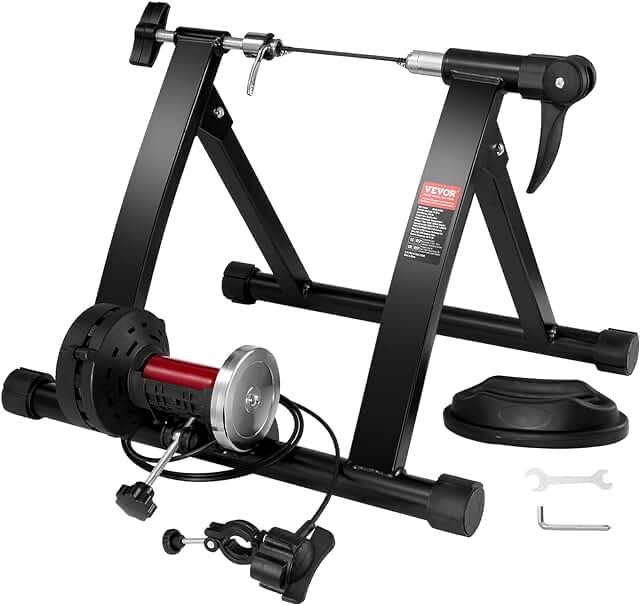Magnetic bike trainer stand