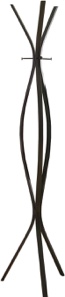 Coat Rack 72”H  espresso, metal, contemporary style