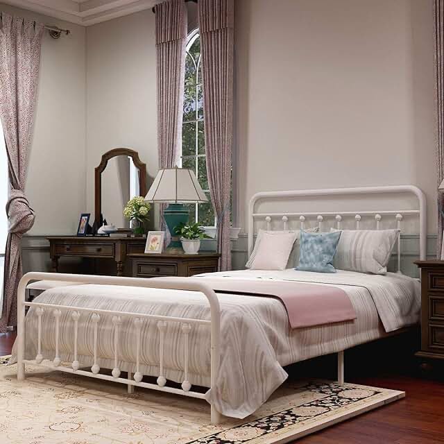 Queen metal bed frame 
