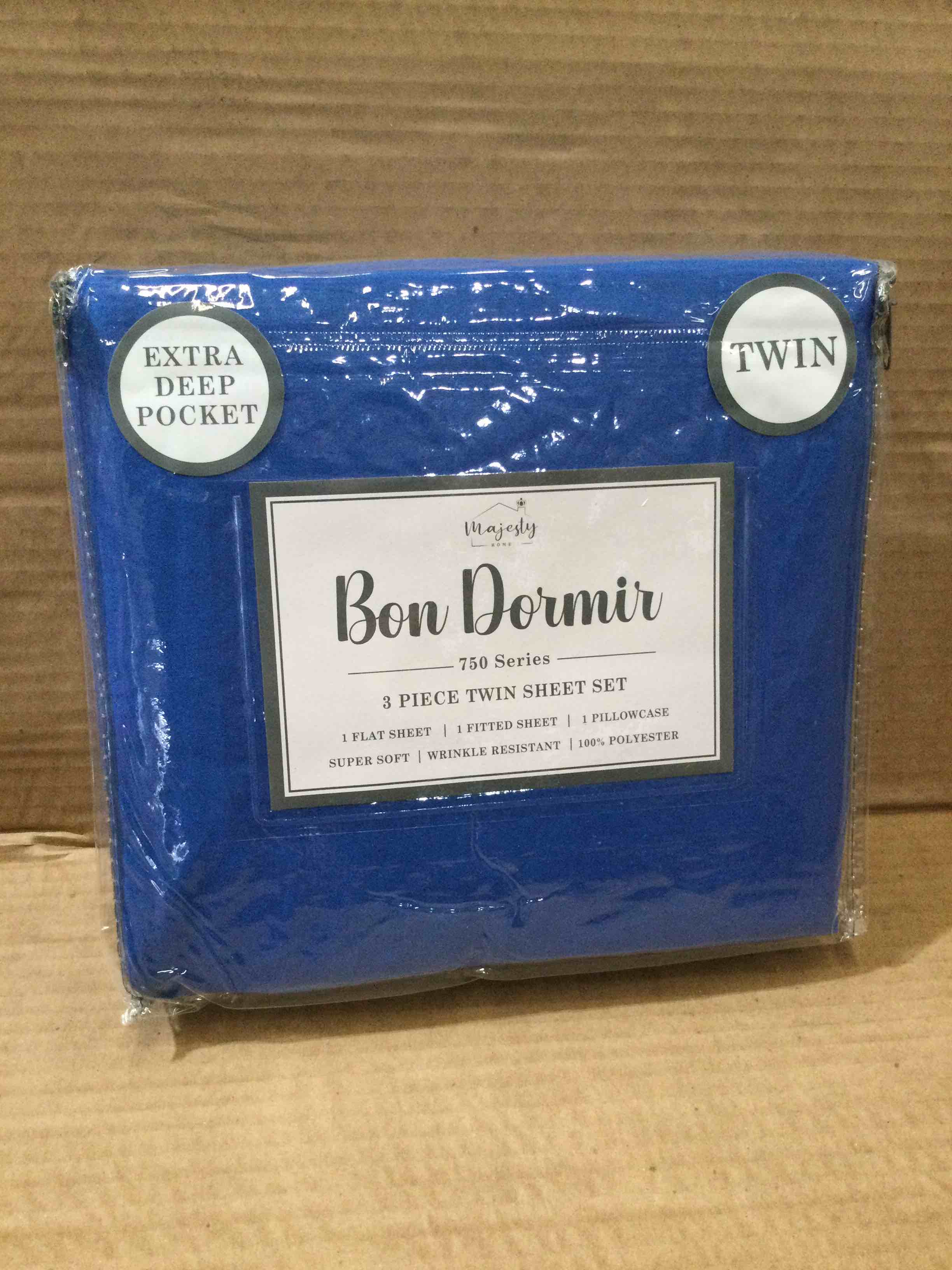 Majesty Home Bon Dormir 3 Piece Twin Size Sheet Set