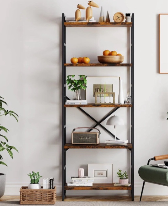 Walsunny 5-Tier Bookshelf