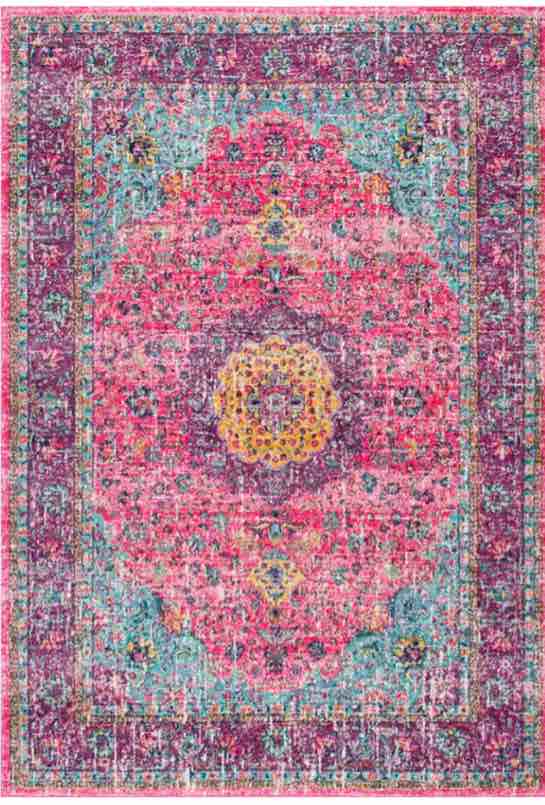 nuLOOM Verona Vintage Persian Pink 2 ft. x 3 ft. Area Rug