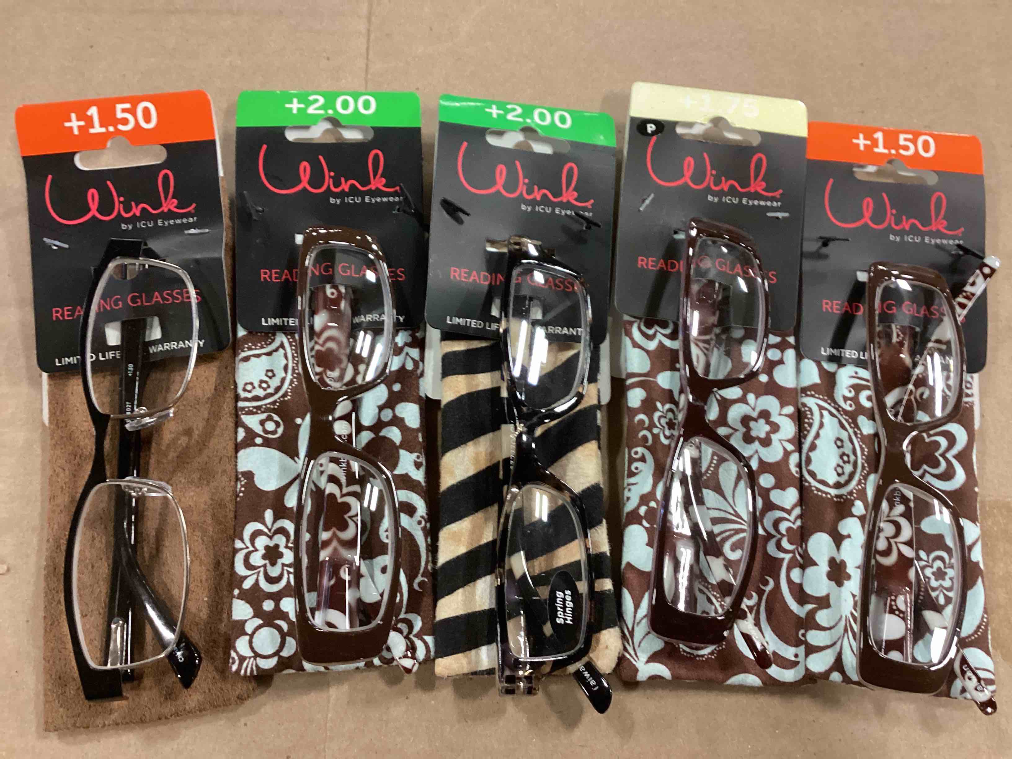 ASSORTED WINK READING GLASSES
