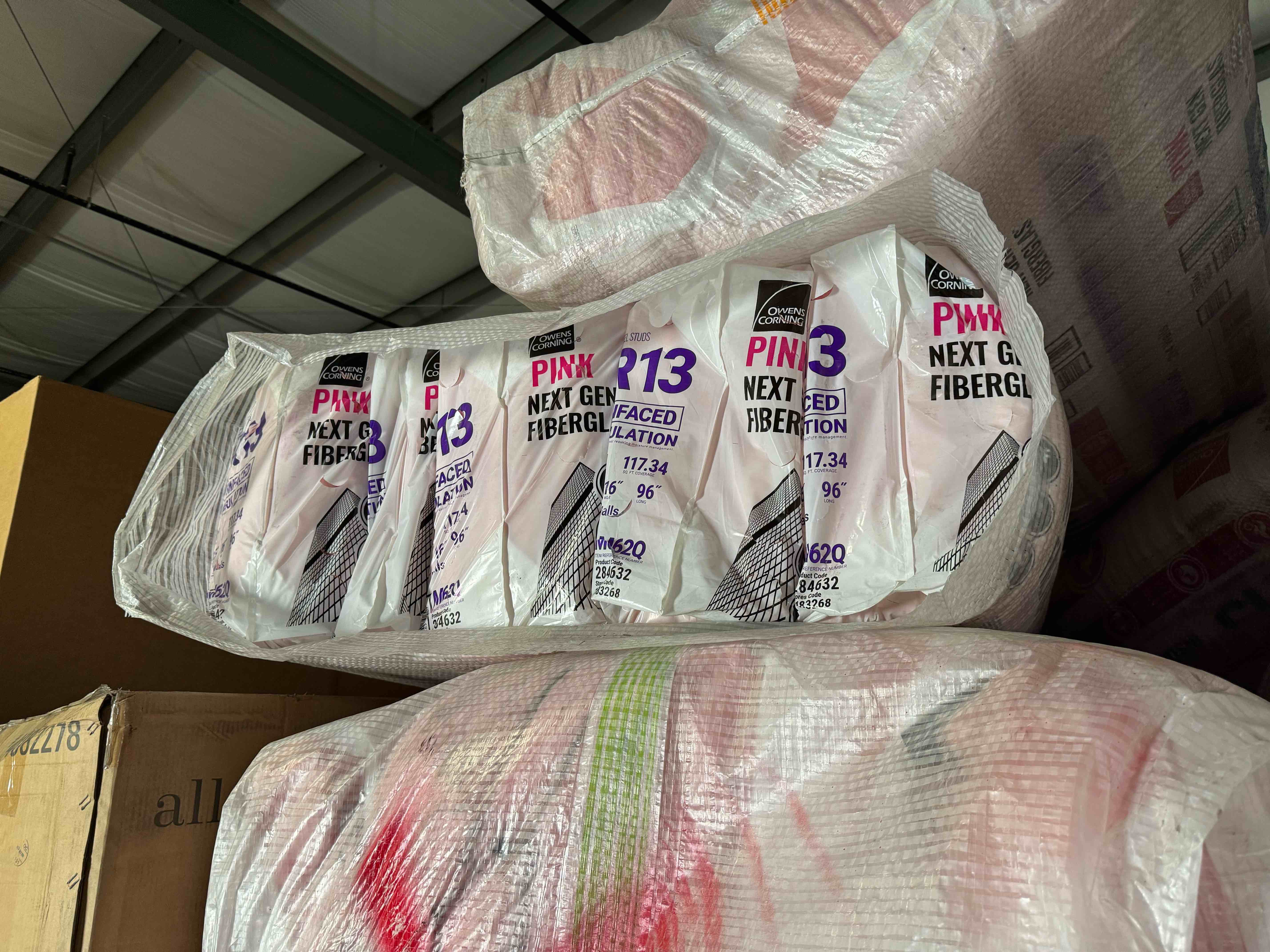 5 batts r13 16” unfaced insulation your bid per batt 