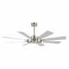 60 in. Brushed Nickel Ceiling Fan with Memory Function