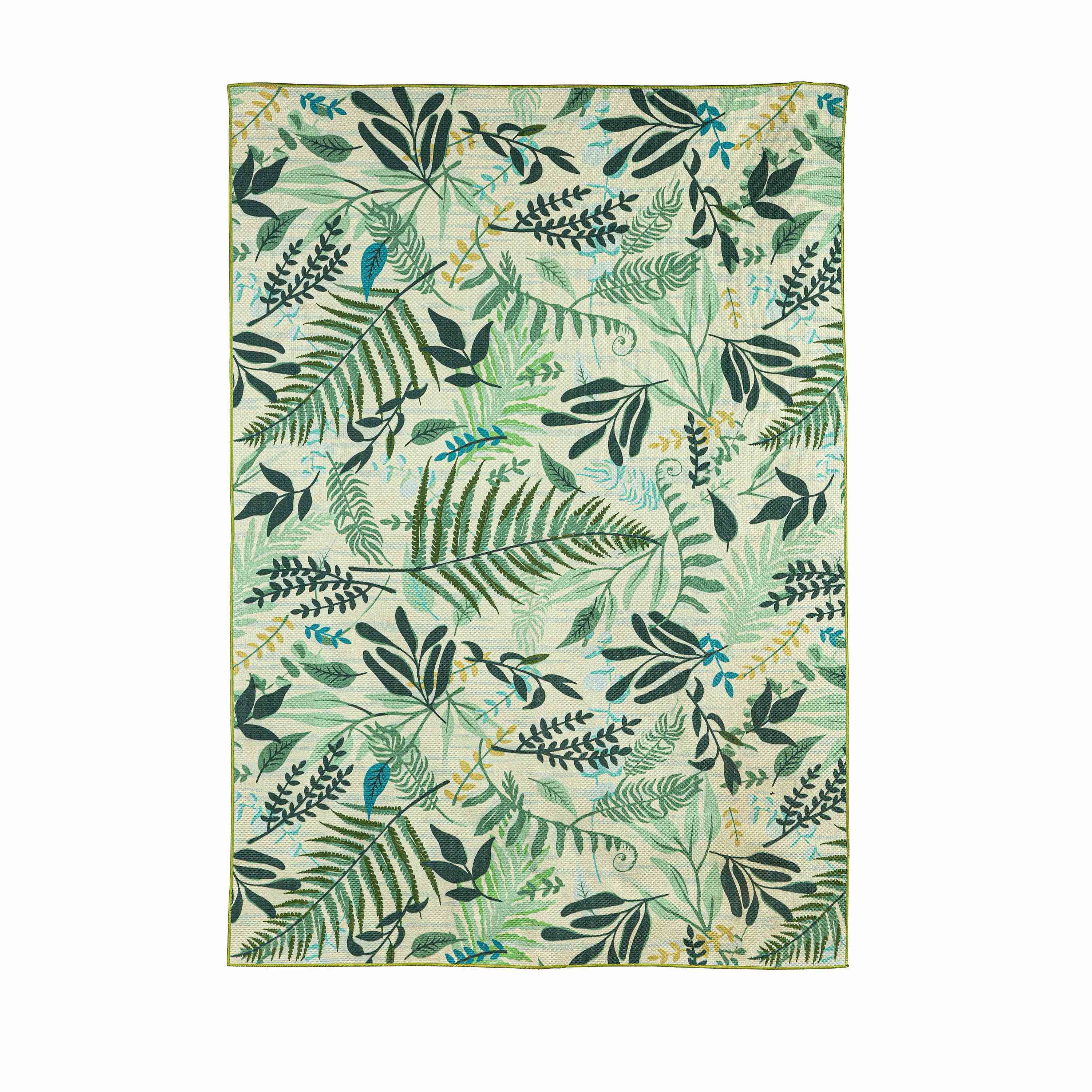 Indoor/Outdoor Machine Washable Printed Botany Rug, 5' x 7'