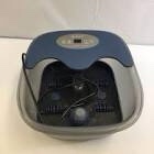 Acevivi SL-B2A Blue Black Foot Spa Massager With Heat And Bubbles