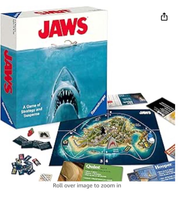 Ravensburger Jaws Board Game for Age 12 and Up - A Game of Strategy and Suspense