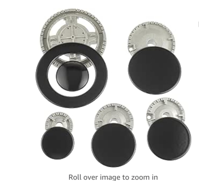 Cooker Hat Set Oven Gas Hob Burner Crown Flame Cap Cover for Kitchen Fit to Most Stove Handles Lid Kit Quality Metal Stove knob 8 PCS