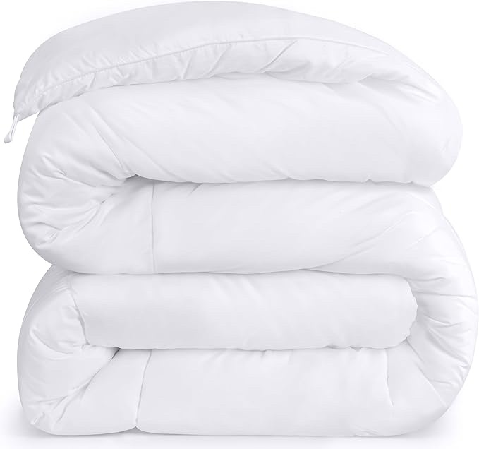 Utopia Bedding Down Alternative Comforter (Twin, White) - All Season Comforter - Plush Siliconized Fiberfill Duvet Insert - Box Stitched