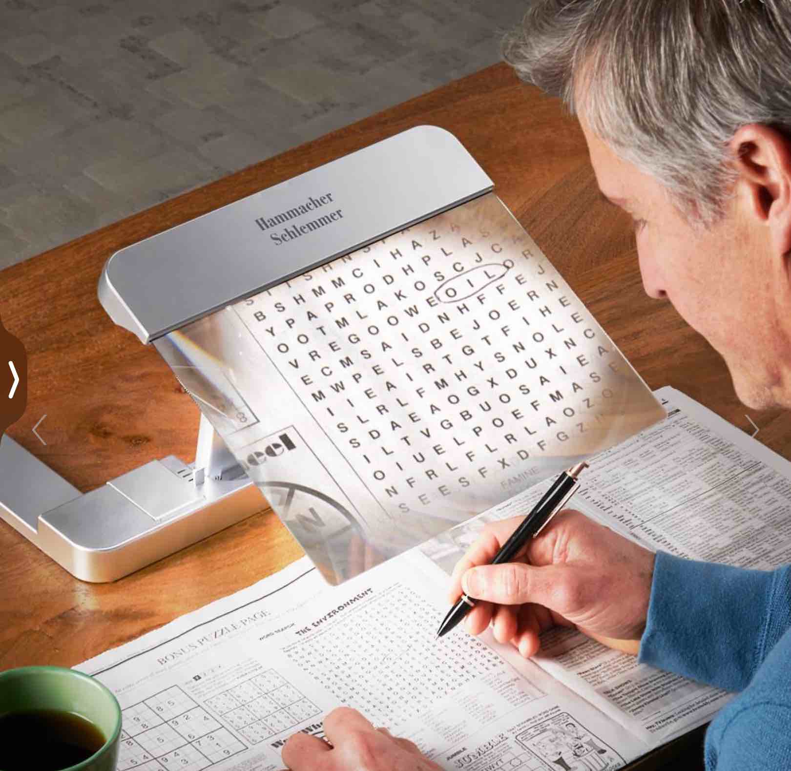 The Full Page Illuminated Desktop Magnifier