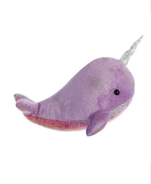 Shimmers Narwhal Sea Sparkles 20 Inch Stuffed Animal by Aurora Plush 33274