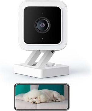 WYZE Cam v3 1080P Wired Indoor/Outdoor Home Security Camera for Pet Baby Dogs & Cats Nanny Elderly Monitoring, Compatible with Alexa & Google Home IFTTT