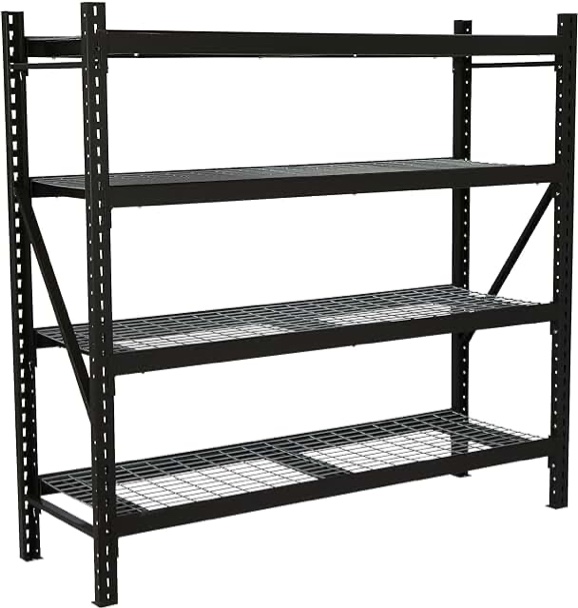 4-Tier Industrial Shelving parts 77” x 24” x 72”