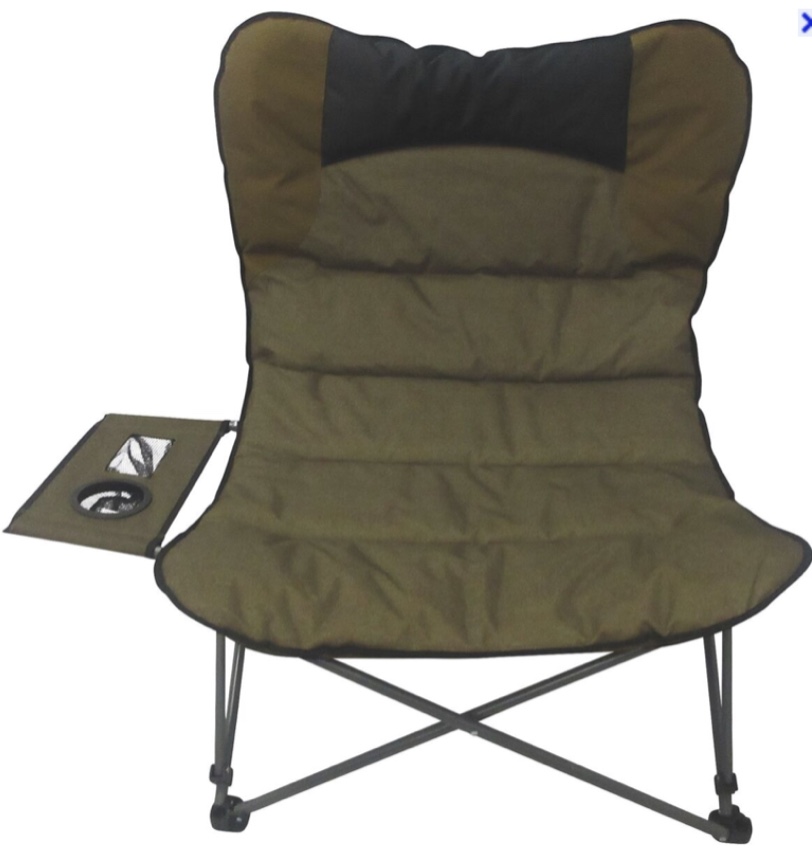 Timber Ridge Oversized Relax Chair with Side Table Carry Bag -Blue (Image reference)