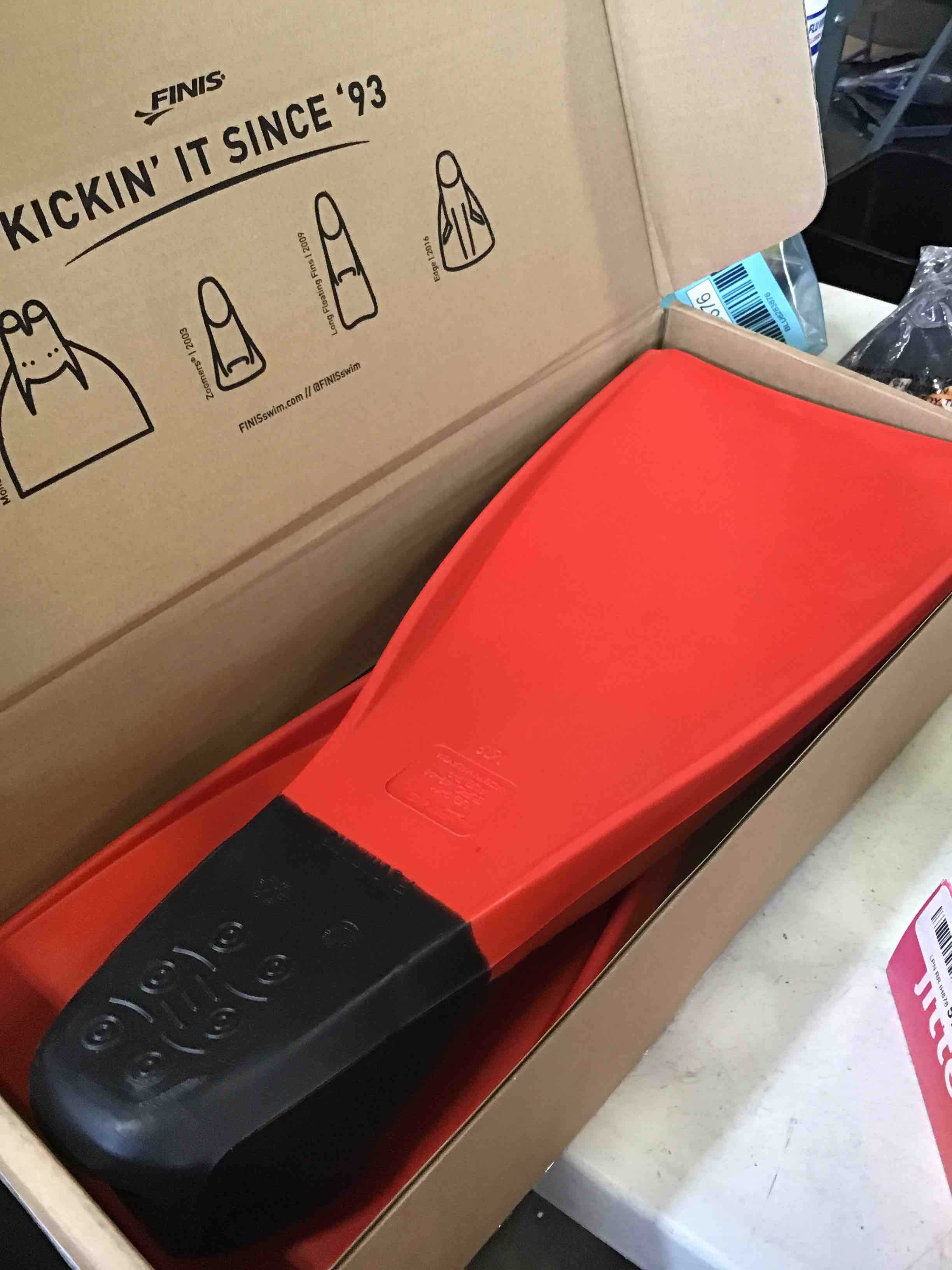 FINIS Long Floating Fins Swimming and Snorkeling XL US Male 9-11 US Female 10-12