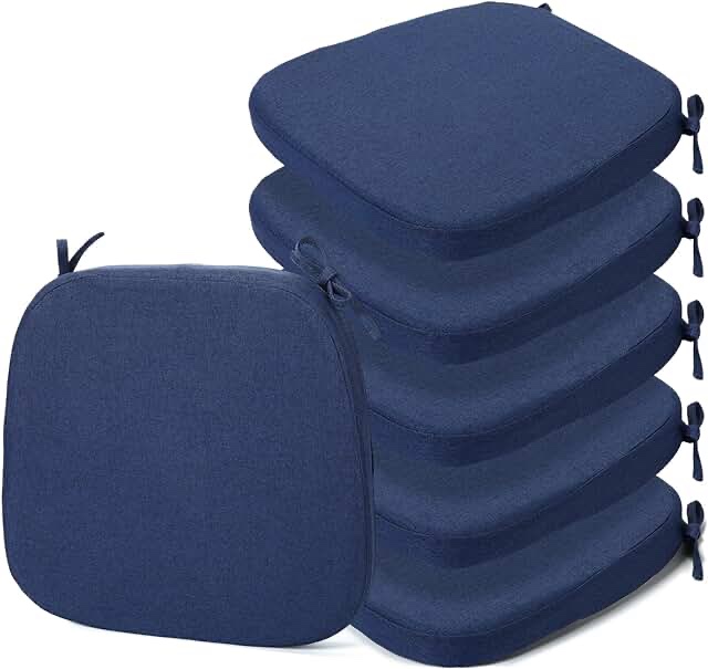 Timgle 6 Pcs Dining Washable Dark blue 