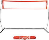 GoSports Freestanding Volleyball Training Net for Indoor our Outdoor Use - Instant Setup and Height Adjustable - 12' or 20' Sizes