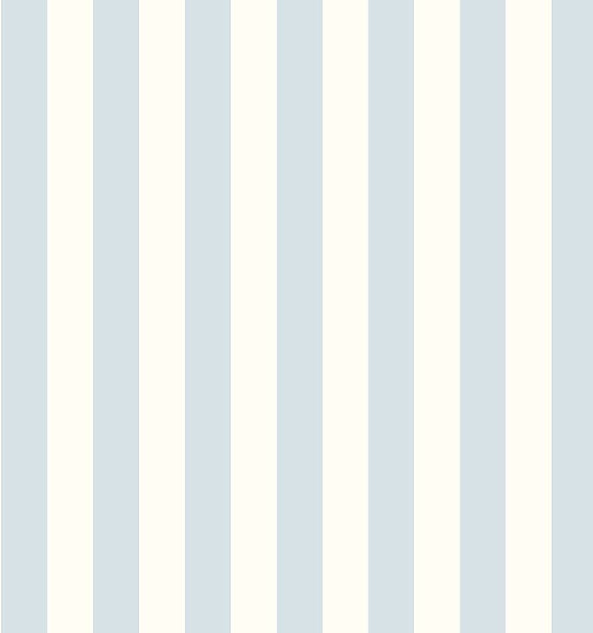 Norwall SD36126 1.25" Regency Stripe Prepasted Wallpaper, Blue, Pearl