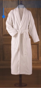 Genuine Turkish Cotton Luxury Bathrobe (White) size SML