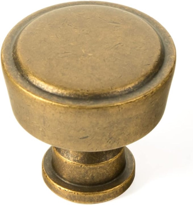 Goo-Ki 6 Pack Kitchen Cabinet Hardware Antique Brass Drawer Knobs - Retro Bar Single Hole Handles for Dresser Cupboard, Ancient Bronze Vintage Pull for Bathroom Closet Wardrobe, 2231GT-KB Visit the Goo-Ki Store