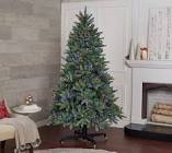 Home reflections 5’ Blue Normandy Fir Tree with LED Light 