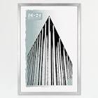 MCS Gallery Foundation Poster Frame, Picture Frame For Wall Art, Silver, 16 x 24 Inch, Single 16 x 24 in Silver