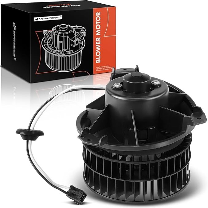 A-Premium HVAC A/C Heater Blower Motor w/Wheel Compatible with Chrysler, Dodge Vehicles - 2001-2008 - Pacifica, Town & Country, Voyager, Caravan, Grand Caravan - Replaces 4885475AB, 4885475AC, 700070