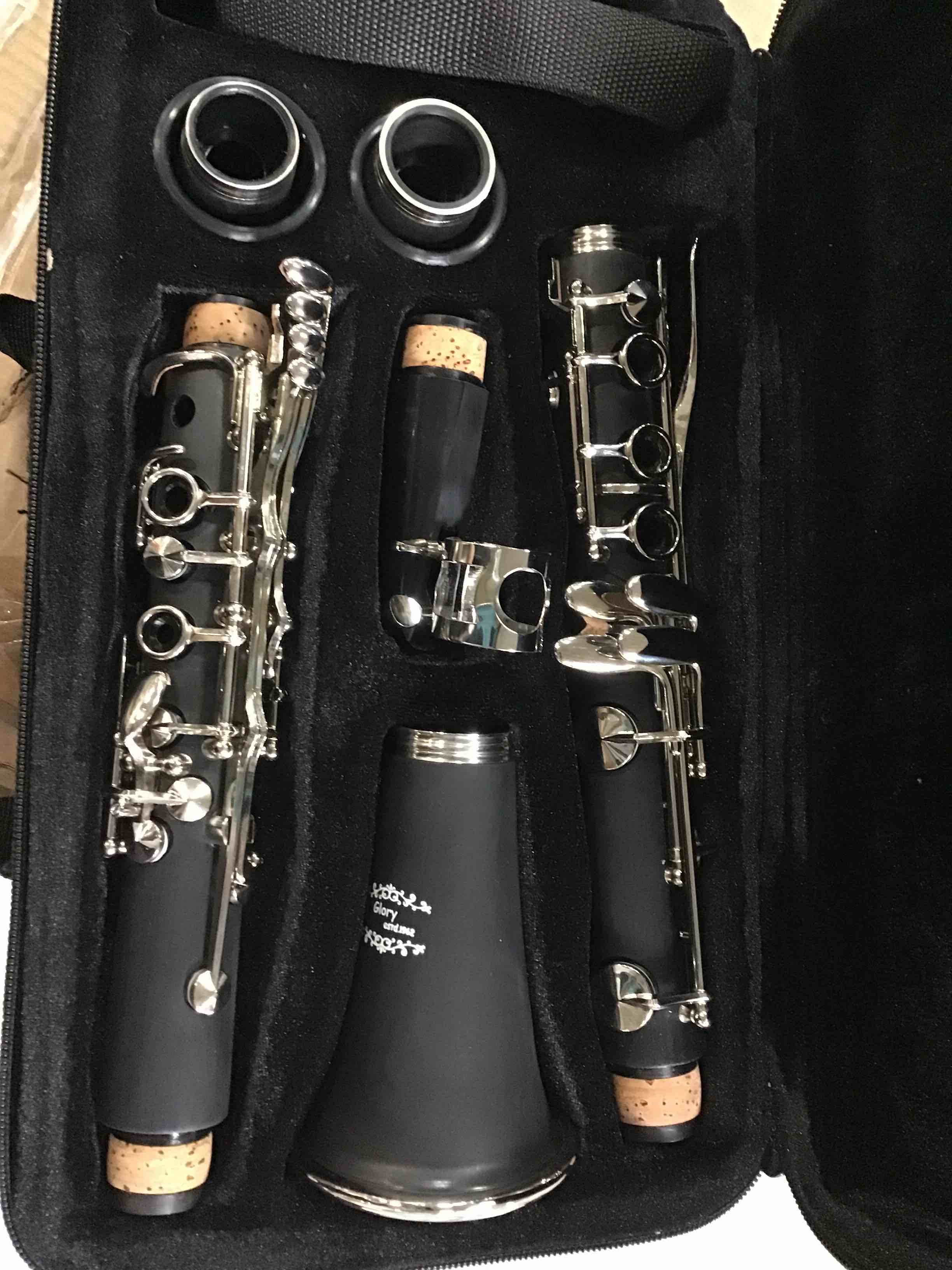 Eastar B Flat Clarinet Student Beginner Ebonite Bb ECL 300 black stand case 