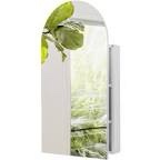 White Arch Medicine Cabinet With Mirror, Recessed Or Surface Mount Medicine Cabinet With Mirror -16" x 27", Small Medicine Cabinet For Bathroom Mirror Cabinet Frameless Bathroom Mirror With Storage