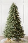 Home Reflections 9' Blue Normandy Fir Tree with LED Lights-incomplete one box of two only 