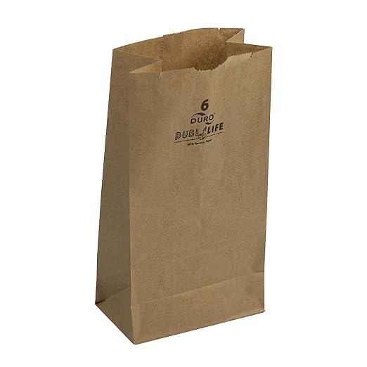Kraft Paper Bags | Standard Grocery Bag | Natural Kraft, Brown |500-Pack