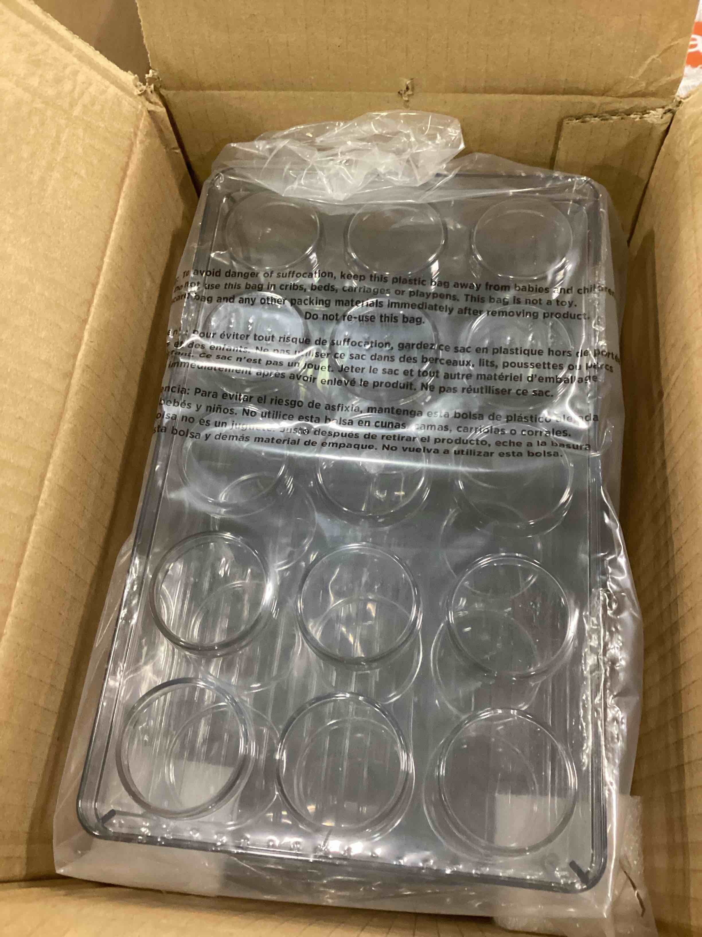 iDesign Set of 2 Linus Clear 2Tiered Coffee Pod Holders With Hinged Lid