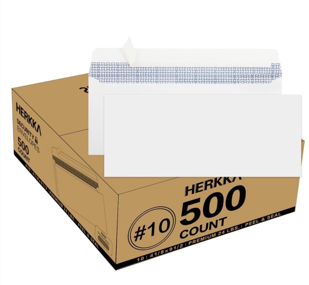 500 Count Window Envelopes 