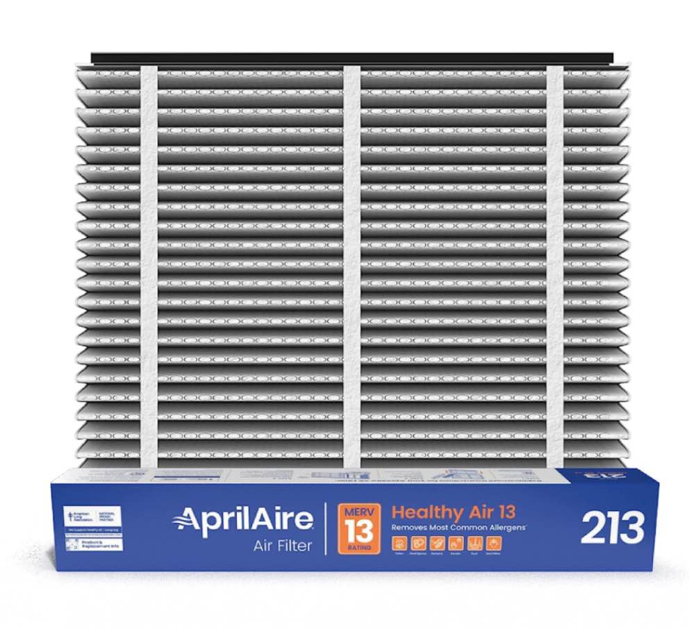 AprilAire 213 Replacement Filter for AprilAire Whole House Air Purifiers - MERV 13, Healthy Home Allergy, 20x25x4 Air Filter (Pack of 1)