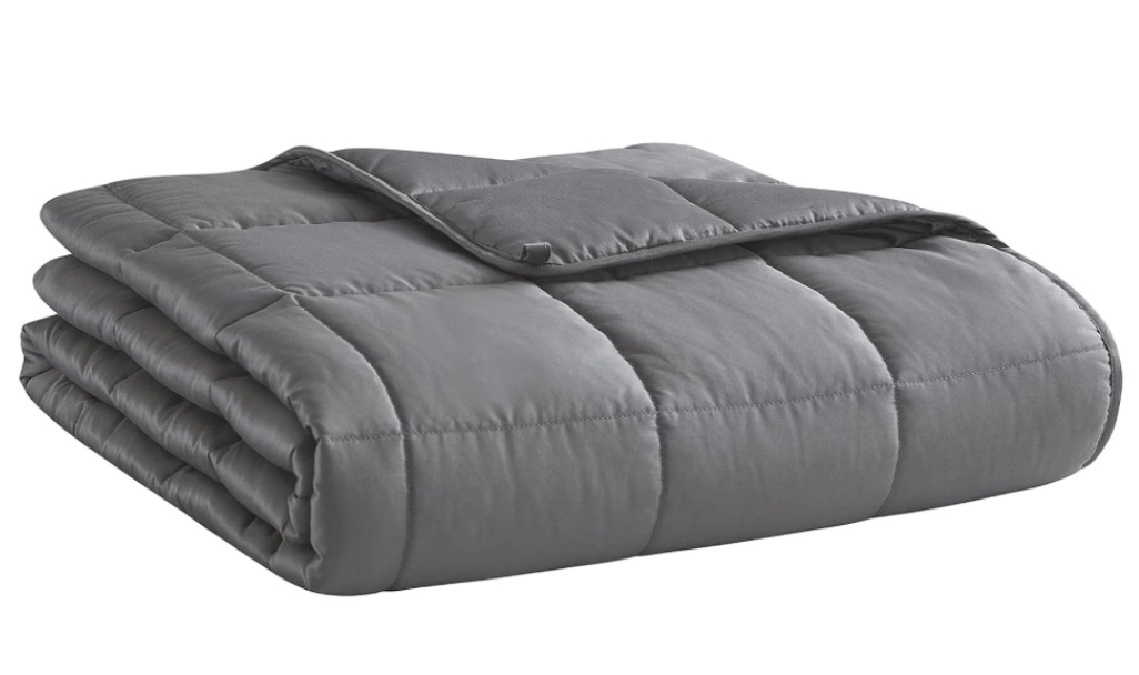 Weighted Blanket Queen Size (Dark Grey, 60''x80'' | 25 lbs) Cooling Breathable Heavy Blanket Microfiber Material with Glass Beads Big Blanket for Adult All-season Summer Fall Winter Soft Thick Blanket