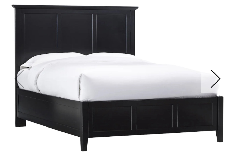 Queen Shaker Style Low-Profile Bed Made with Solid Mahogany(incomplete headboard and footboard only)