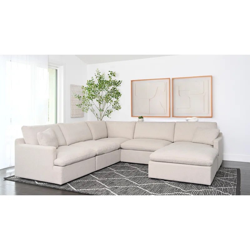 Bronislava 6 - Piece Upholstered Modular Sectional ( incomplete coner only ) 
