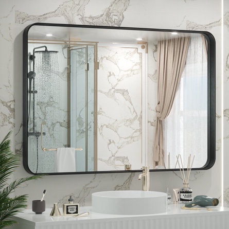 Tyro Bathroom Decorative Home Decor Corner Hangs Accent Mirror