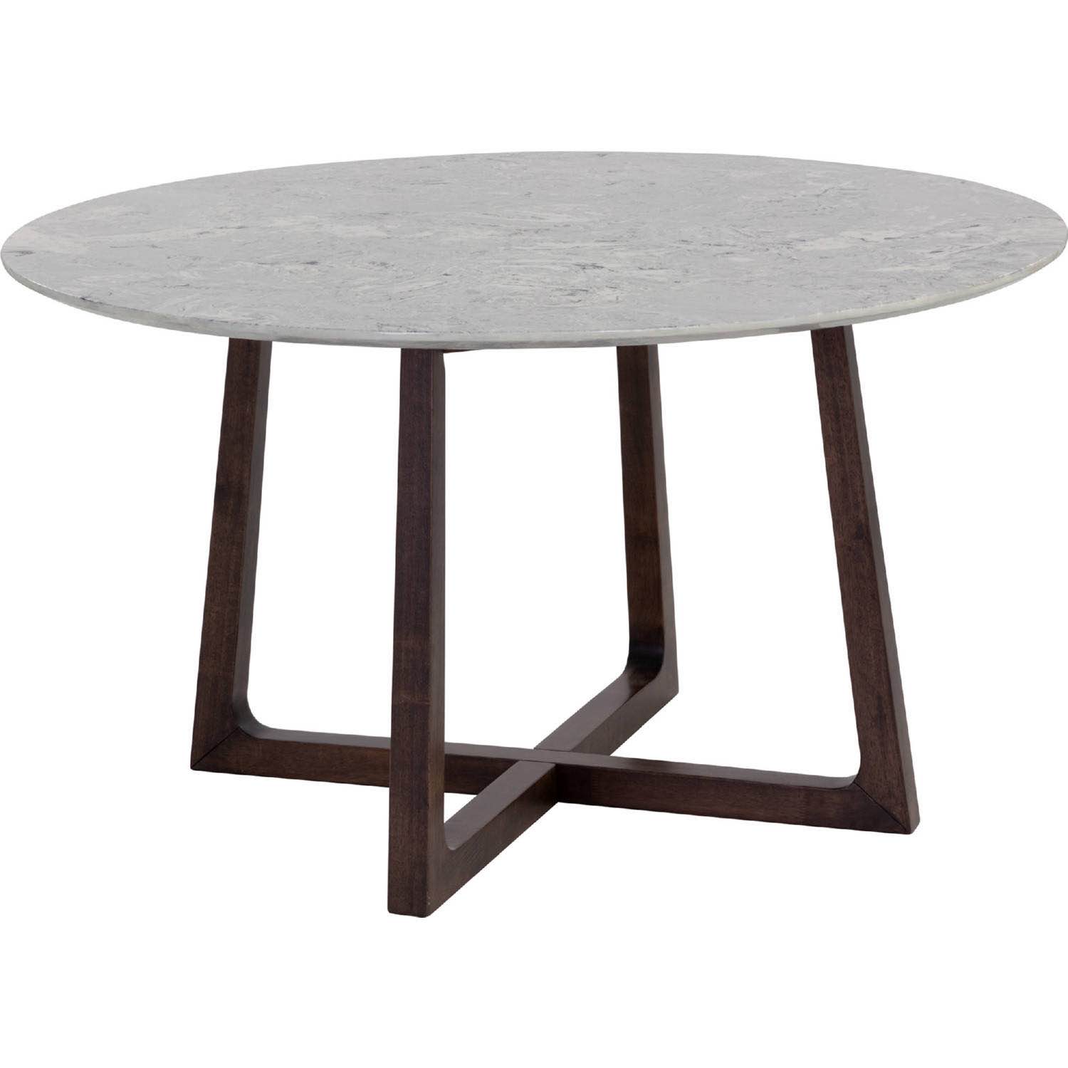 Cortleigh 53" Round Dining Table in Grey Faux Marble & Wood by Brant House ( incomplete table top only )