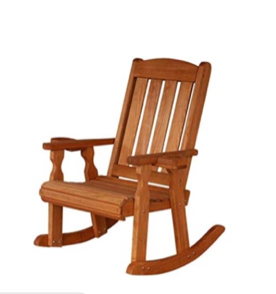 Heavy Duty 600 Lb Mission Treated Rocking Chair