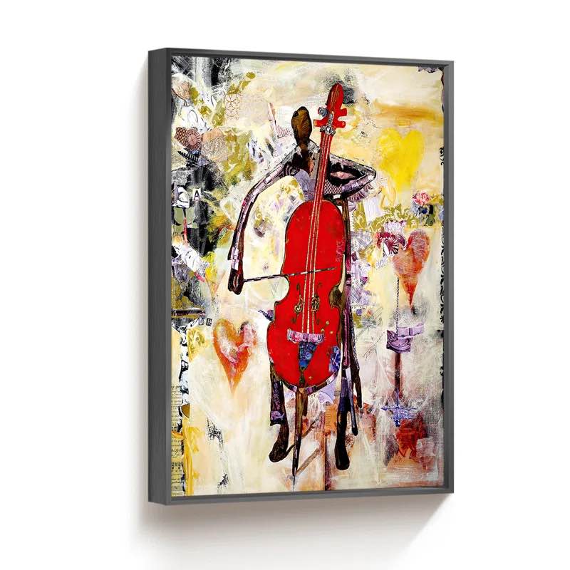 In The Groove Framed On Canvas Print