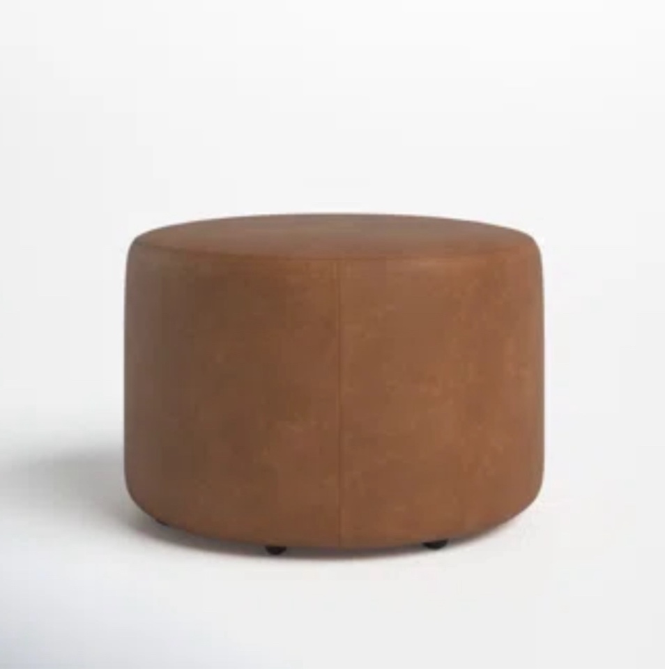 Danva Leather Ottoman