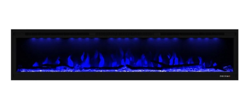 Nazaret Recessed Wall Mounted Electric Fireplace Insert