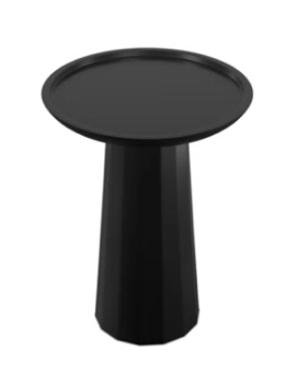 Solid Wood Tray Top Pedestal End Table